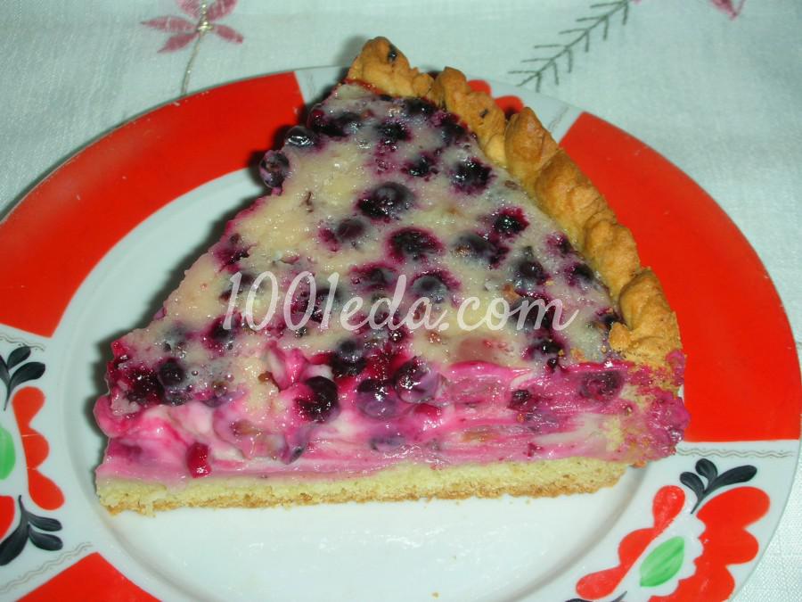 Песочный пирог с ягодами в сметанной заливке: рецепт с пошаговым фото - Шаг №12