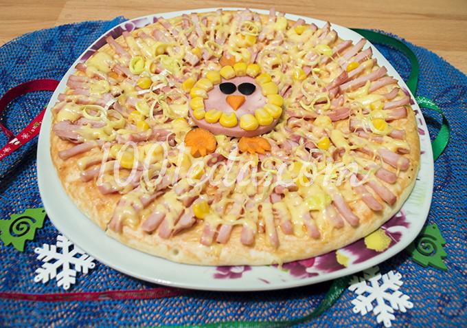 Пицца Петушок 2017: рецепт с пошаговым фото - Шаг №12