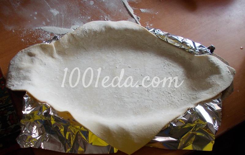 Пирог-пицца из слоеного теста: рецепт с пошаговым фото - Шаг №3
