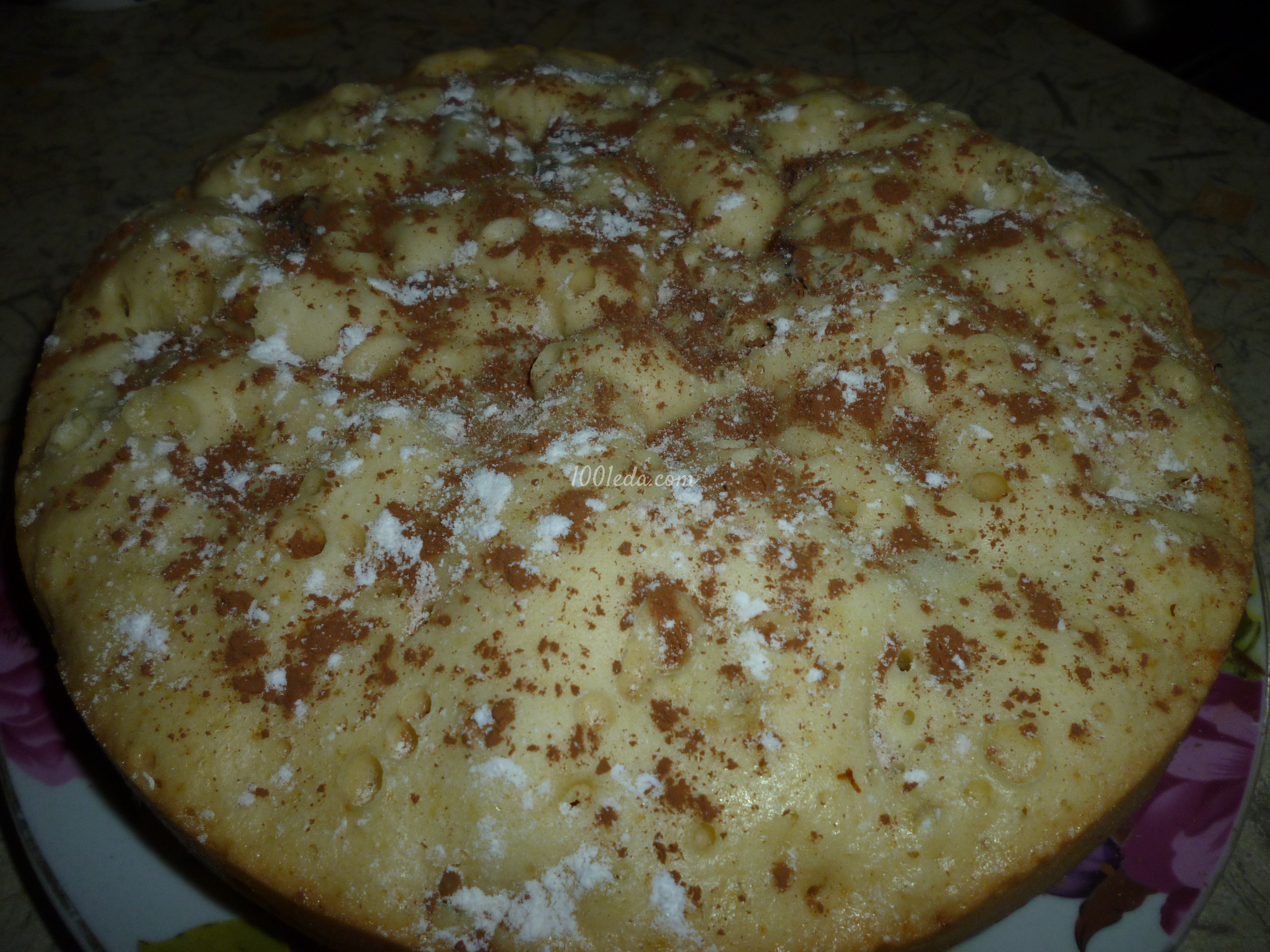 Пирог с домашним сушеным абрикосом и яблоками в мультиварке: рецепт с пошаговым фото - Шаг №9