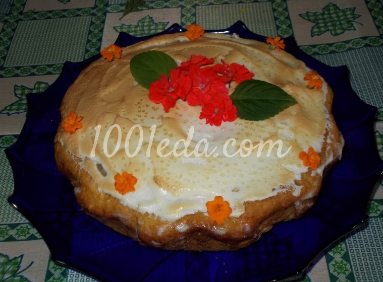Пирог с фруктами Праздничный: рецепт с пошаговым фото - Шаг №14