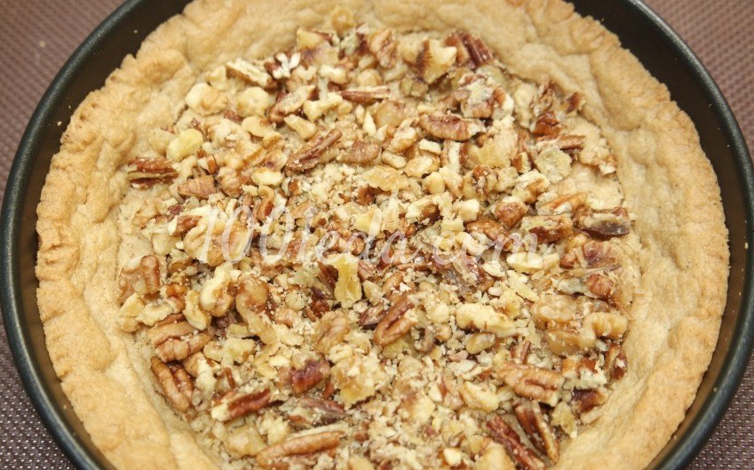 Пирог с грецким орехом и пеканом: рецепт с пошаговым фото - Шаг №8