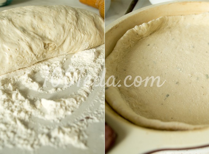 Пирог с мясом на дрожжевом тесте: рецепт с пошаговым фото - Шаг №8