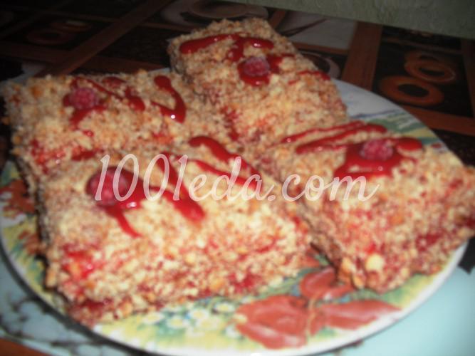 Пирожные песочные с малиновым заварным кремом: рецепт с пошаговым фото - Шаг №16