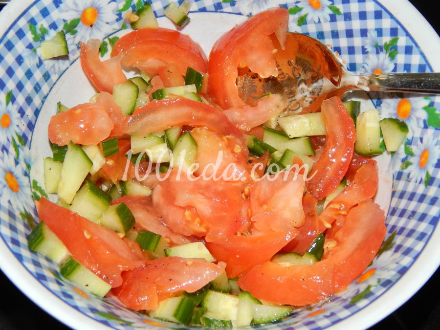 Пита с морковно-гороховым пюре и овощным салатом: рецепт с пошаговым фото - Шаг №3