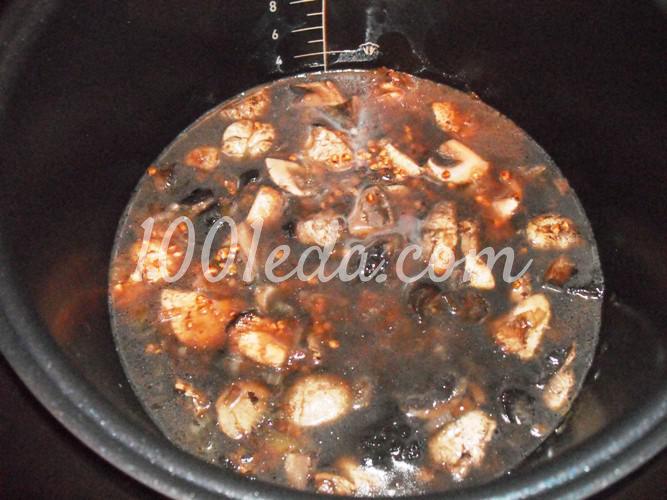 Постная гречневая каша с грибами в мультиварке: рецепт с пошаговым фото - Шаг №7
