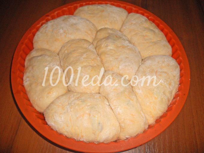 Постные дрожжевые пирожки с тыквой: рецепт с пошаговым фото - Шаг №11