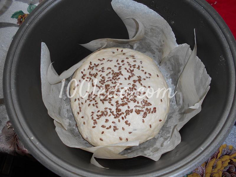 Постный домашний хлеб с семенами льна в мультиварке: пошаговый с фото - Шаг №5