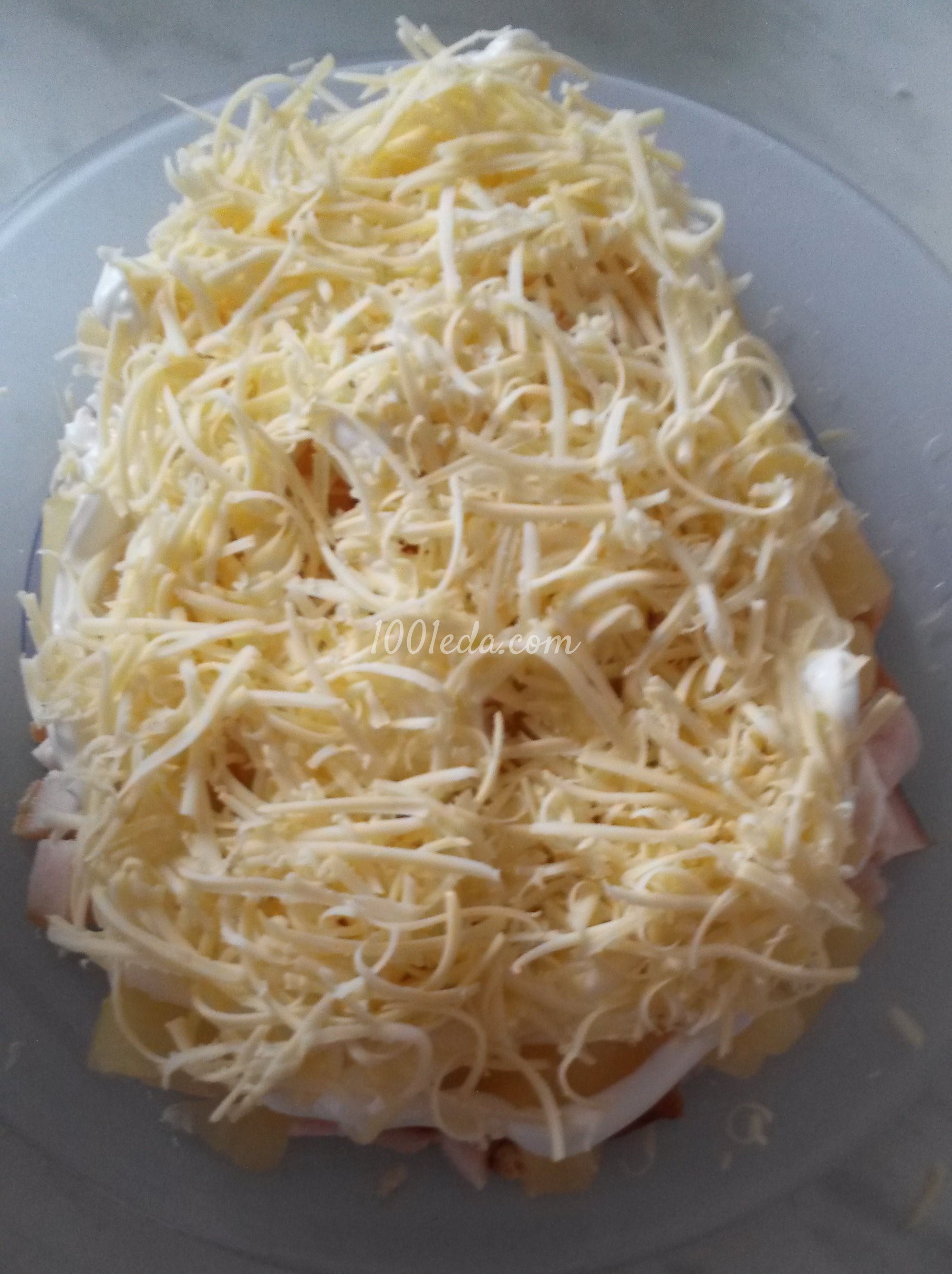 Простой салатик с ананасами на пасху: рецепт с пошаговым фото - Шаг №3