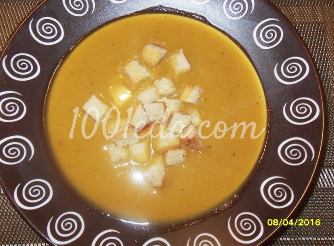 Пряный суп-пюре из фасоли и тыквы: рецепт с пошаговым фото - Шаг №6