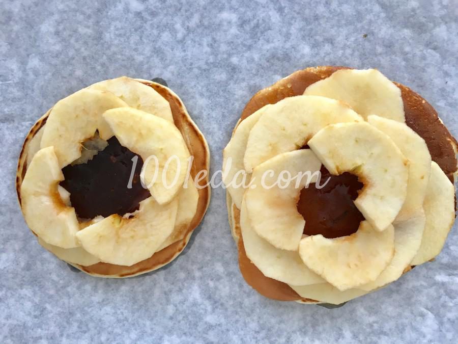 Пышные панкейки с запечеными яблоками: рецепт с пошаговым фото - Шаг №4