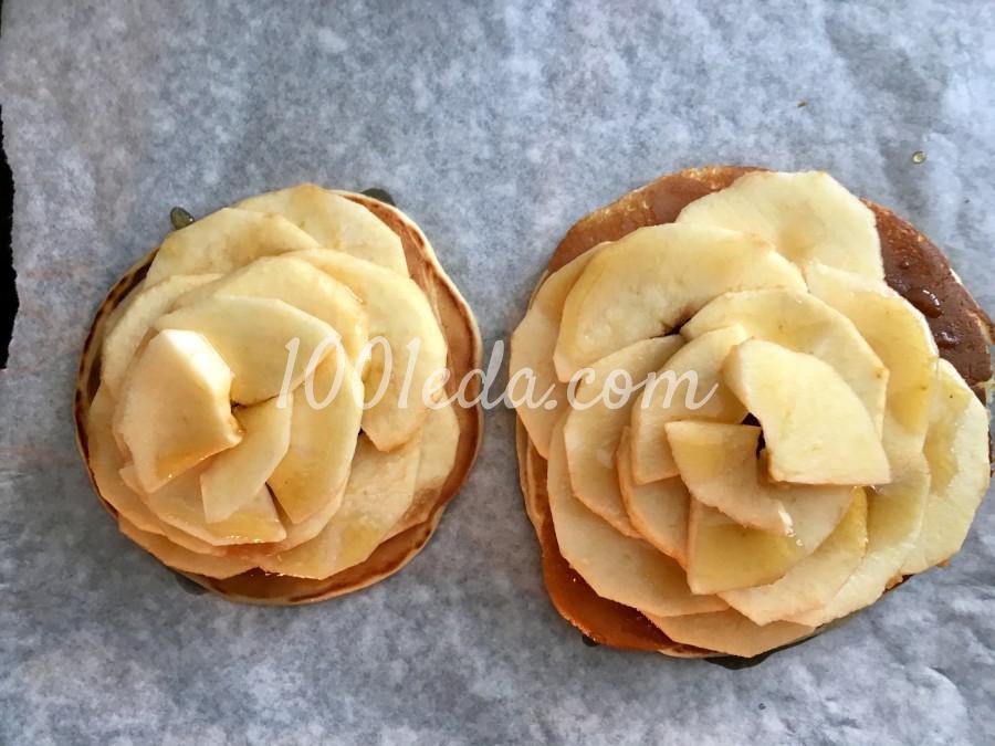 Пышные панкейки с запечеными яблоками: рецепт с пошаговым фото - Шаг №5