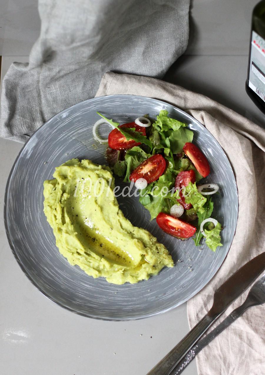 Пюре из картофеля и зеленого горошка с ароматным маслом Пюре из картофеля и зеленого горошка с ароматным маслом