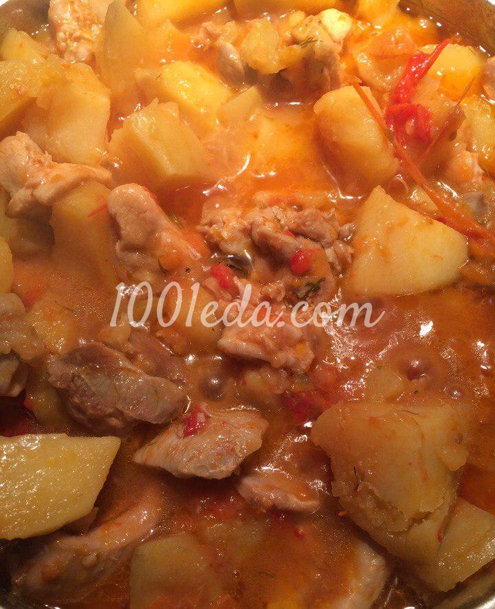  Ароматное рагу с курицей, картофелем и лечо: рецепт с пошаговым фото