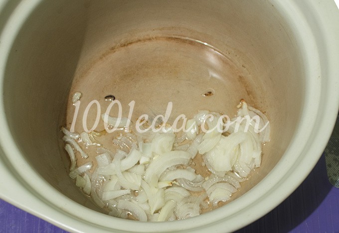 Рисовое рагу с говядиной, грибами и луком-пореем: рецепт с пошаговым фото - Шаг №3