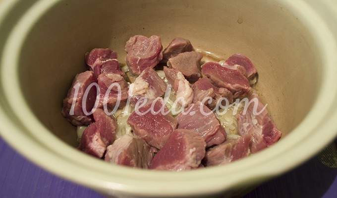 Рисовое рагу с говядиной, грибами и луком-пореем: рецепт с пошаговым фото - Шаг №5
