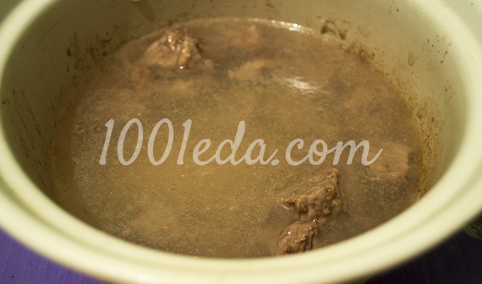 Рисовое рагу с говядиной, грибами и луком-пореем: рецепт с пошаговым фото - Шаг №6