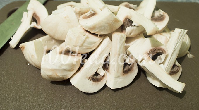 Рисовое рагу с говядиной, грибами и луком-пореем: рецепт с пошаговым фото - Шаг №7