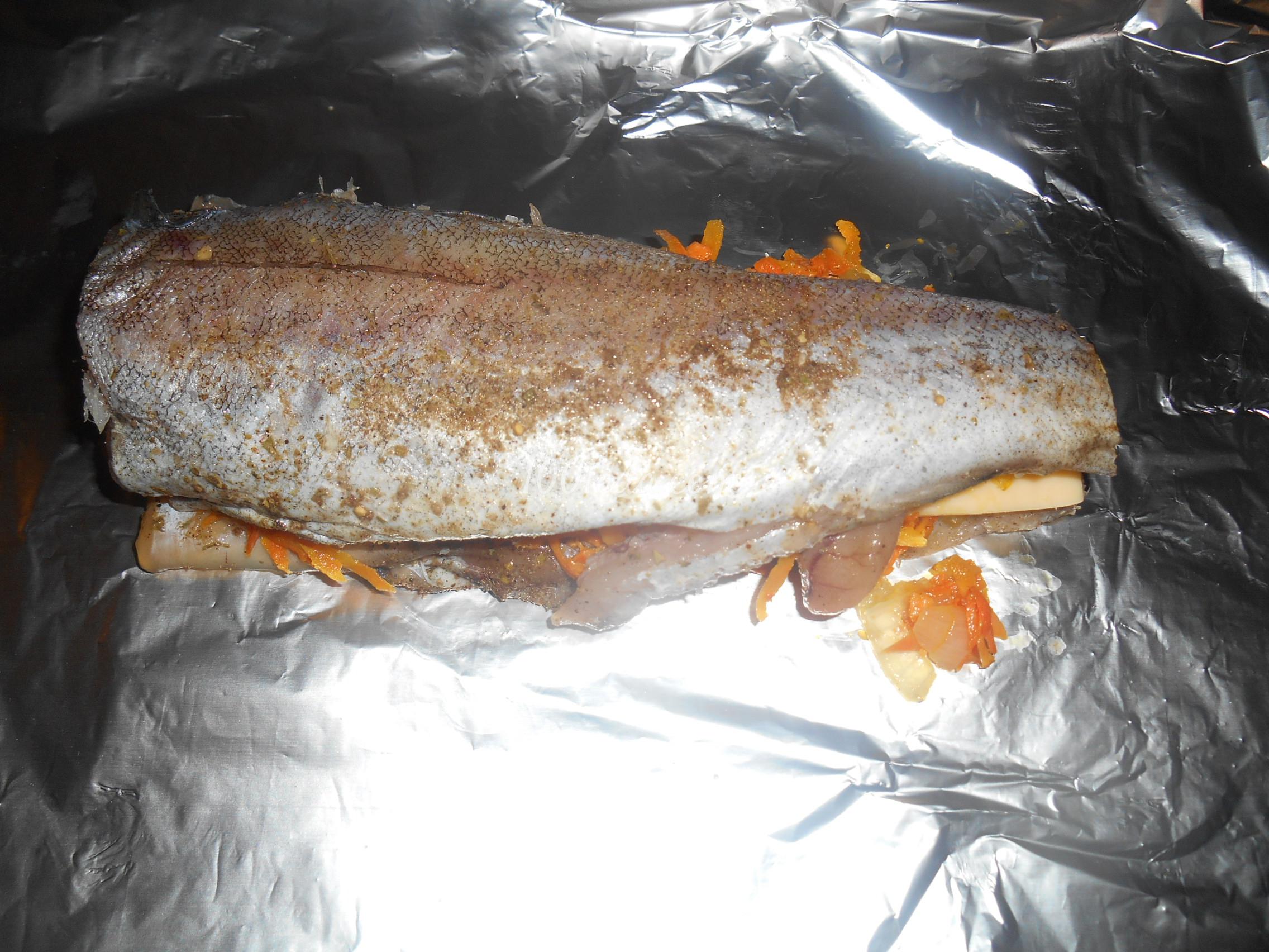 Рыба с овощами, запечённая в фольге: рецепт с пошаговым фото - Шаг №11