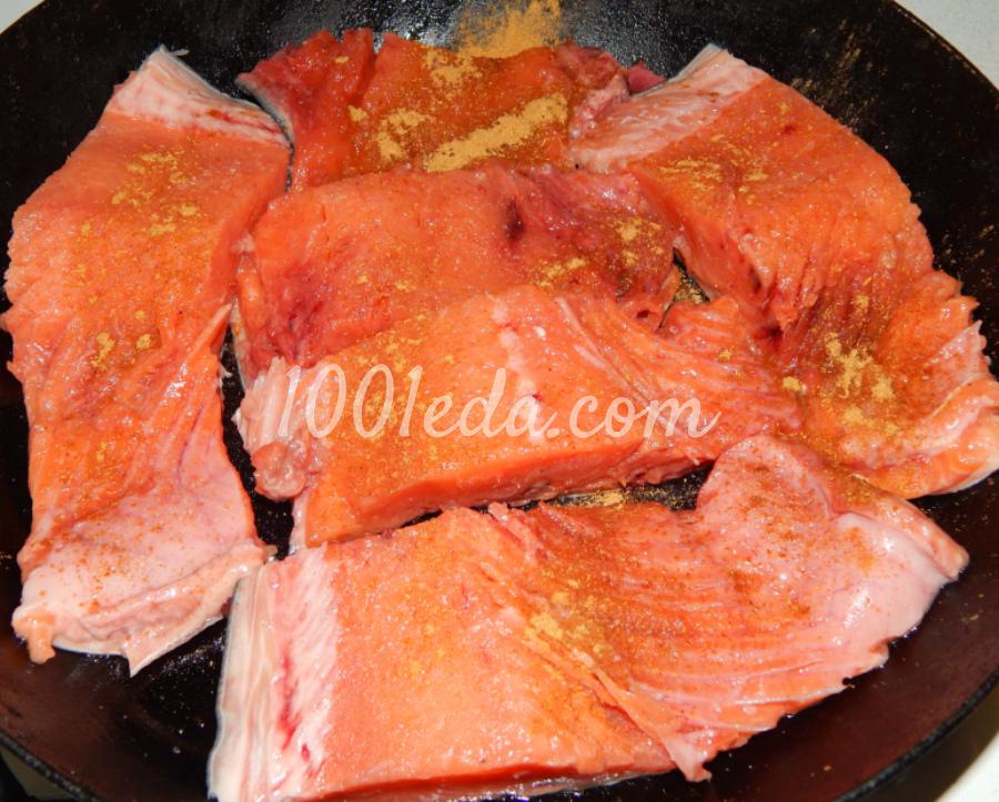 Рыбка по-барски Горбуша под сырной шубкой: рецепт с пошаговым фото - Шаг №3