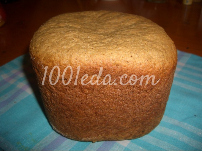 Ржано-пшеничный хлеб с тмином в хлебопечке 