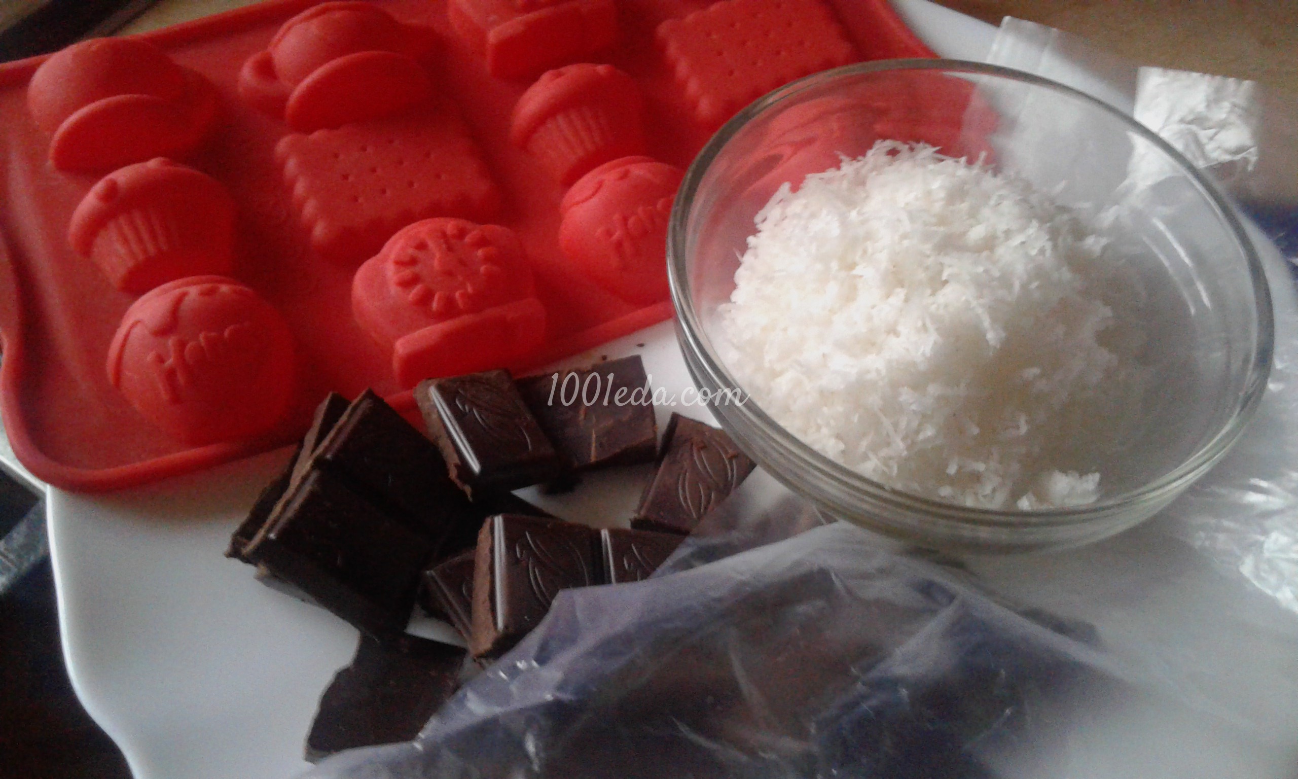 Шоколадно-кокосовые конфетки: рецепт с пошаговым фото - Шаг №1