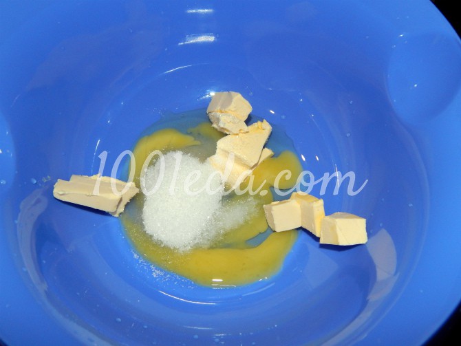 Шоколадно-манный кекс с лимонными цукатами: рецепт с пошаговым фото - Шаг №2