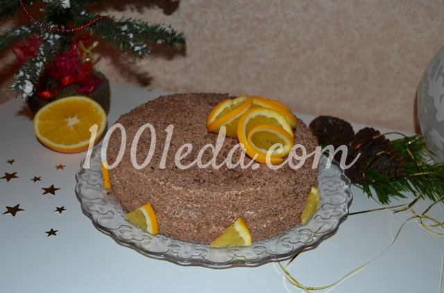 Шоколадно-апельсиновый торт Рождественский