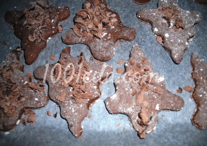 Шоколадное печенье Рождественские ёлочки