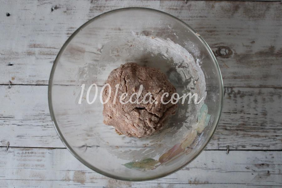 Шоколадное песочное печенье "Снежные дракончики": пошаговое фото - Шаг №5