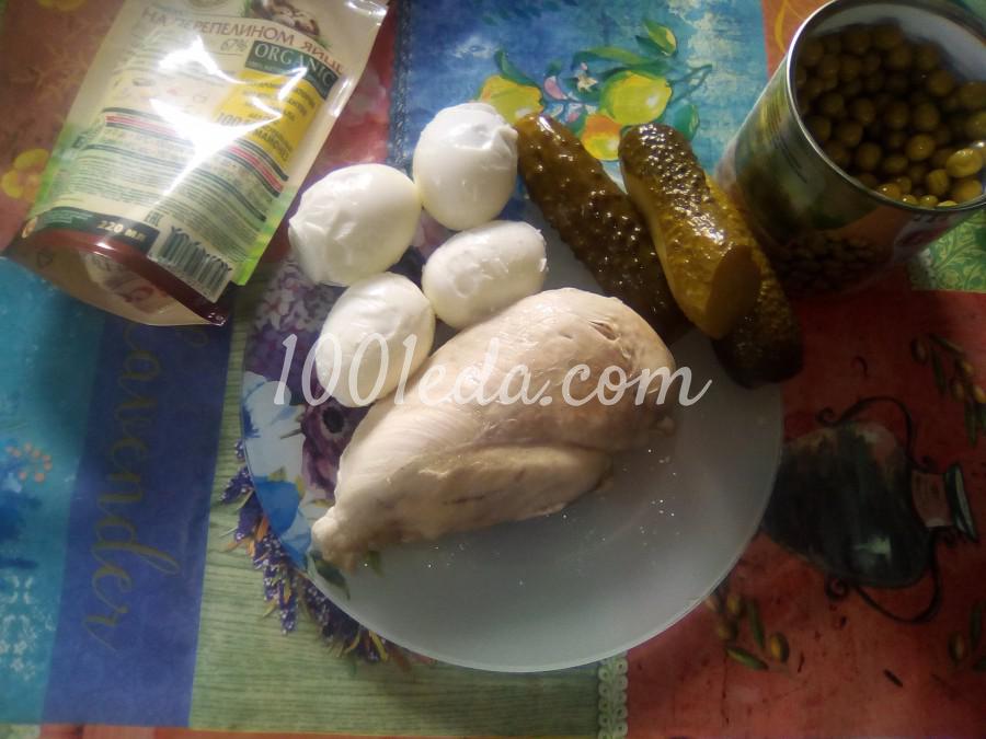 Салат Оливье без картофеля и моркови: пошаговый с фото - Шаг №1 Салат Оливье без картофеля и моркови: пошаговый с фото - Шаг №1