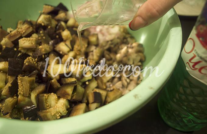 Салат из баклажанов с грибами на зиму: рецепт с пошаговым фото - Шаг №10