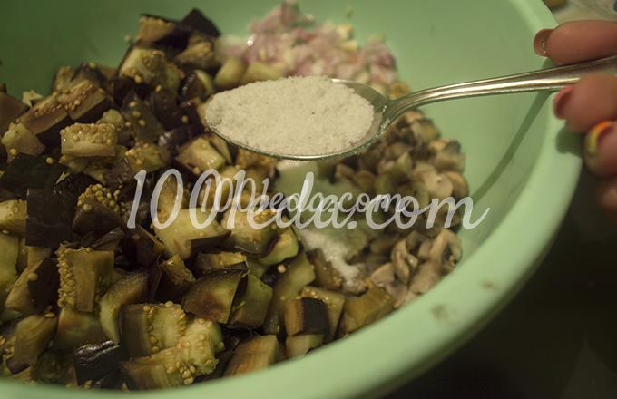 Салат из баклажанов с грибами на зиму: рецепт с пошаговым фото - Шаг №12