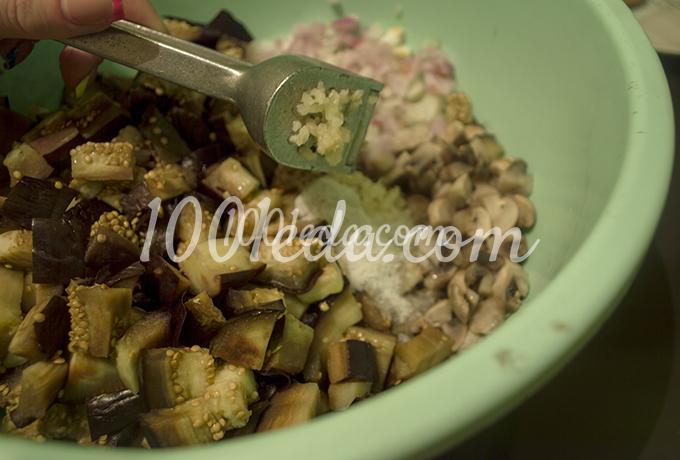 Салат из баклажанов с грибами на зиму: рецепт с пошаговым фото - Шаг №13