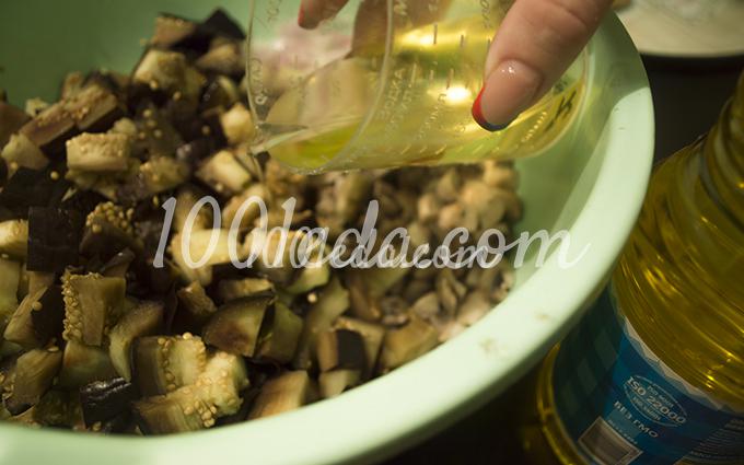Салат из баклажанов с грибами на зиму: рецепт с пошаговым фото - Шаг №9