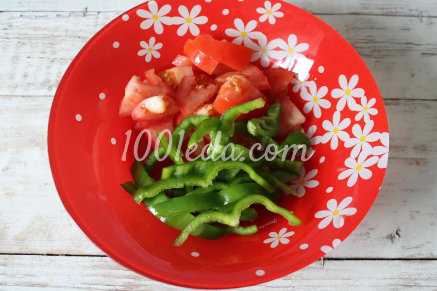 Салат из баклажановых кубиков со свежими овощами: пошаговый с фото - Шаг №7