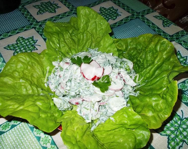 Салат из редиса с зеленью "Зеленая полянка": пошаговый с фото - Шаг №5