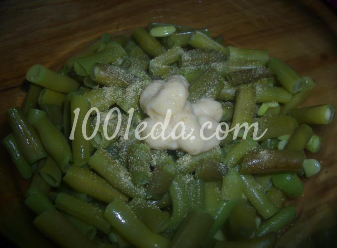 Салат из стручковой фасоли с ветчиной: рецепт с пошаговым фото - Шаг №2
