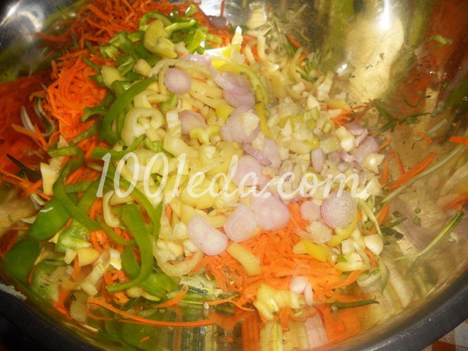 Салат по-корейски из кабачков на зиму: рецепт с пошаговым фото - Шаг №5