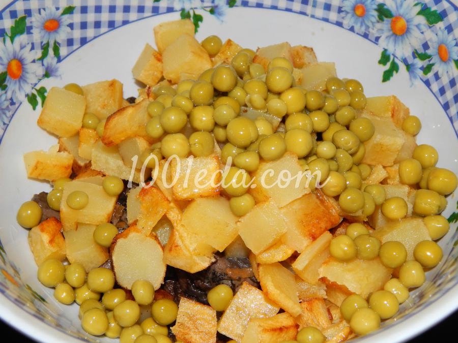 Салат с грибами и картофелем: рецепт с пошаговым фото - Шаг №3