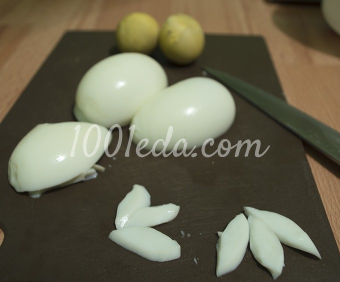 Салат с куриным филе и маслинами Нежный: рецепт с пошаговым фото - Шаг №5
