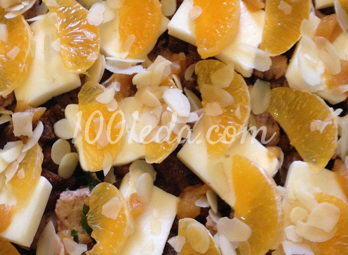 Салат с печенью трески, руколой и мандаринами: рецепт с пошаговым фото - Шаг №3