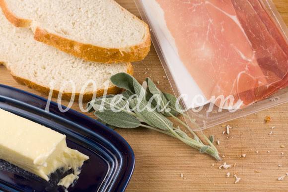 Сальтимбокка с жареным сыром: рецепт с пошаговым фото - Шаг №1