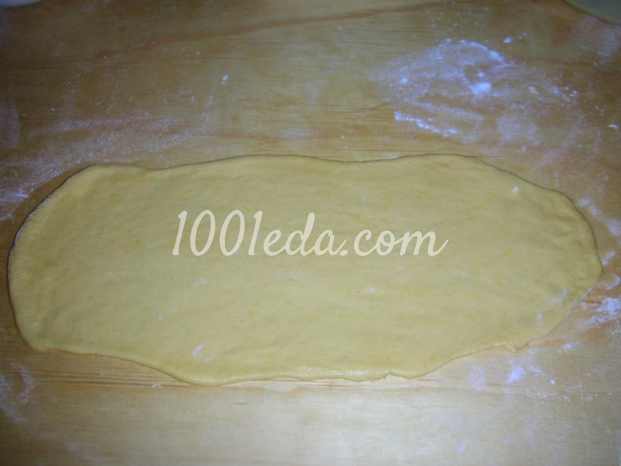 Сладкие булочки на тыквенном сдобном дрожжевом тесте: рецепт с пошаговым фото - Шаг №12