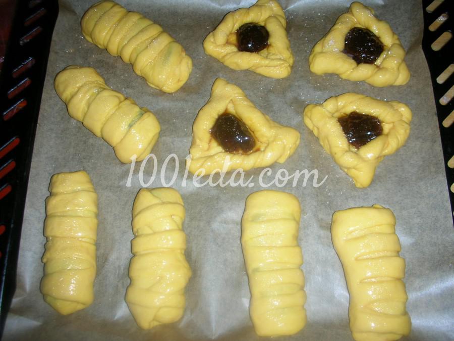Сладкие пирожки на тыквенном сдобном дрожжевом тесте: рецепт с пошаговым фото - Шаг №16
