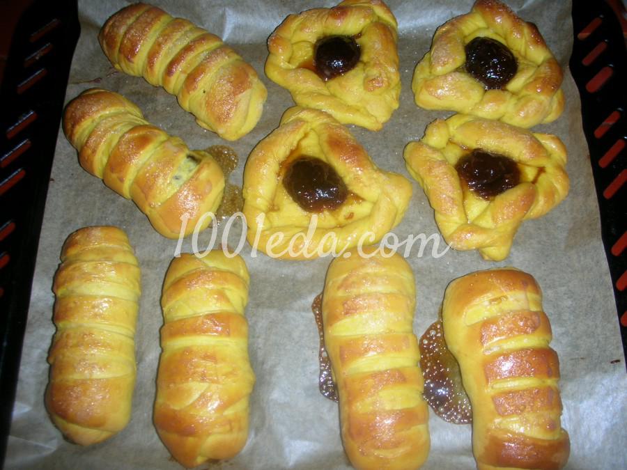 Сладкие пирожки на тыквенном сдобном дрожжевом тесте: рецепт с пошаговым фото - Шаг №17