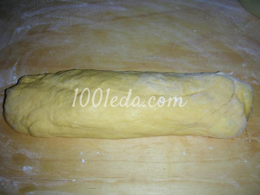 Сладкие пирожки на тыквенном сдобном дрожжевом тесте: рецепт с пошаговым фото - Шаг №4