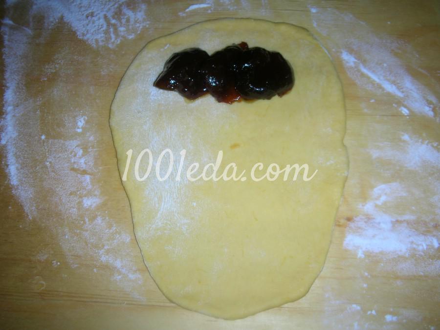 Сладкие пирожки на тыквенном сдобном дрожжевом тесте: рецепт с пошаговым фото - Шаг №8