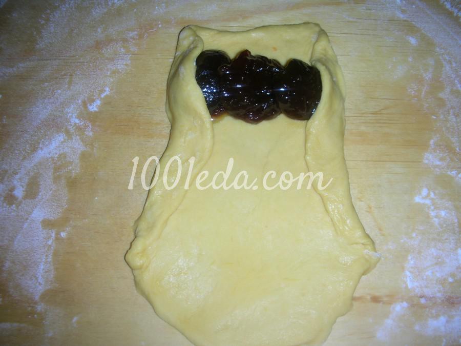 Сладкие пирожки на тыквенном сдобном дрожжевом тесте: рецепт с пошаговым фото - Шаг №9