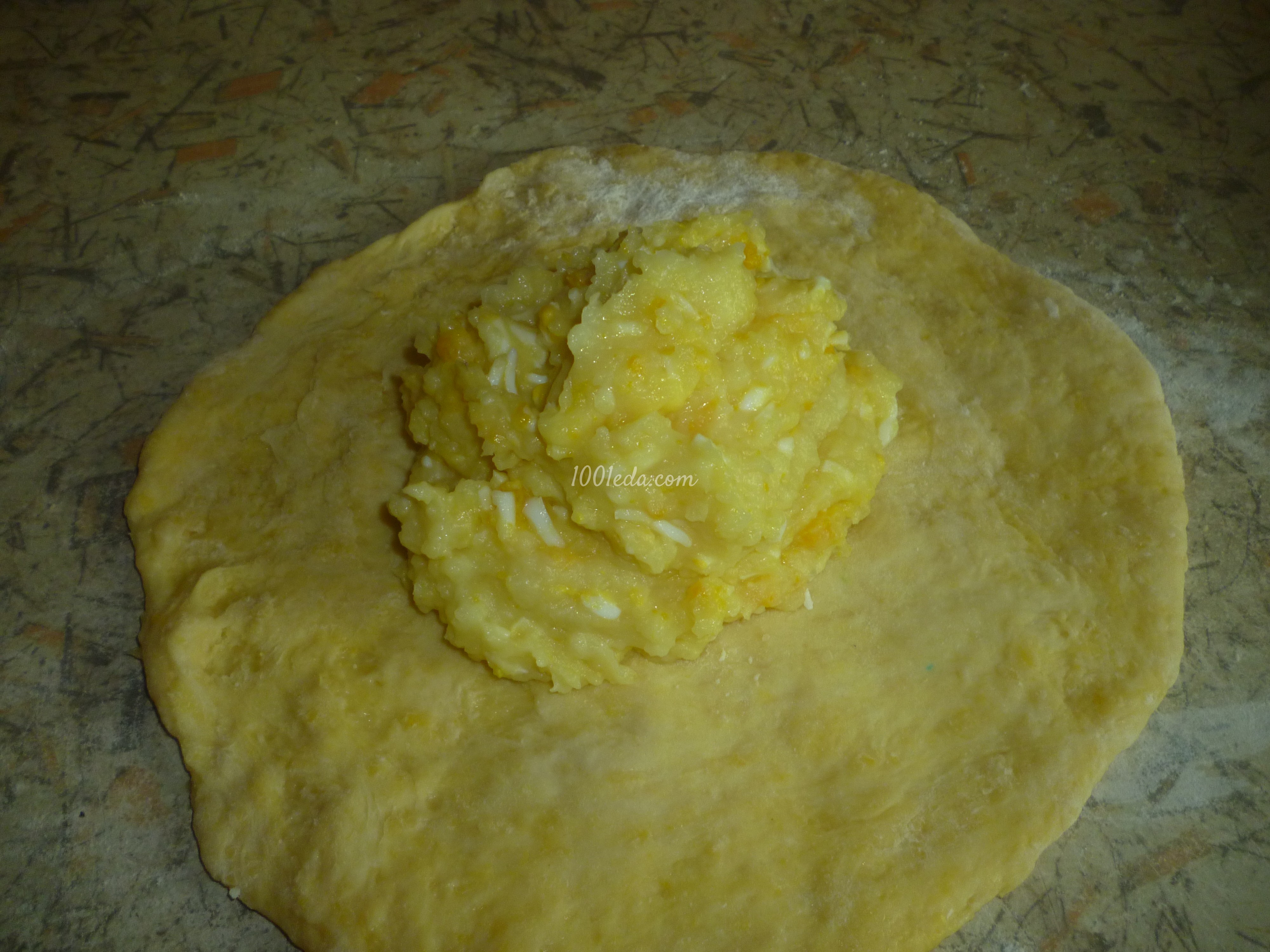 Сладкое солнышко с картошкой и яйцом: рецепт с пошаговым фото - Шаг №6